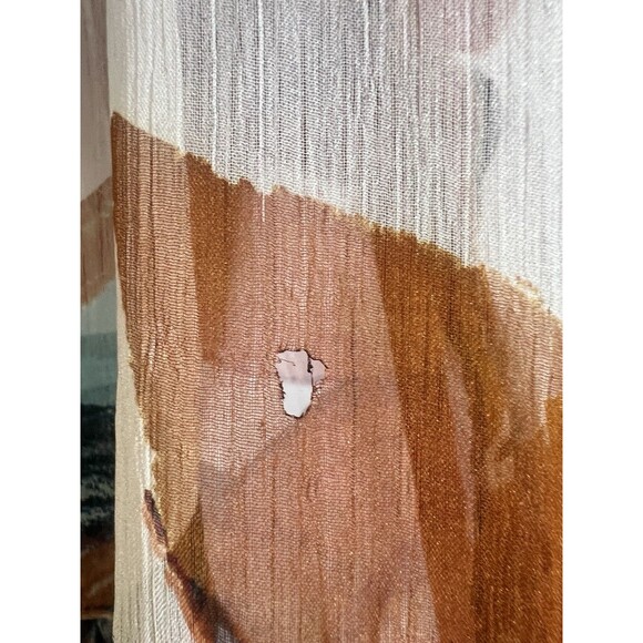 Desigual Top Women's M Sheer Blouse Colorful Peasant Boho Indie - Picture 4 of 8